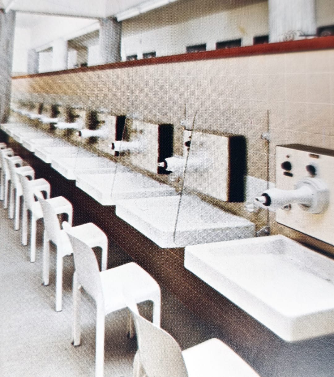 La sala delle inalazioni negli anni Settanta