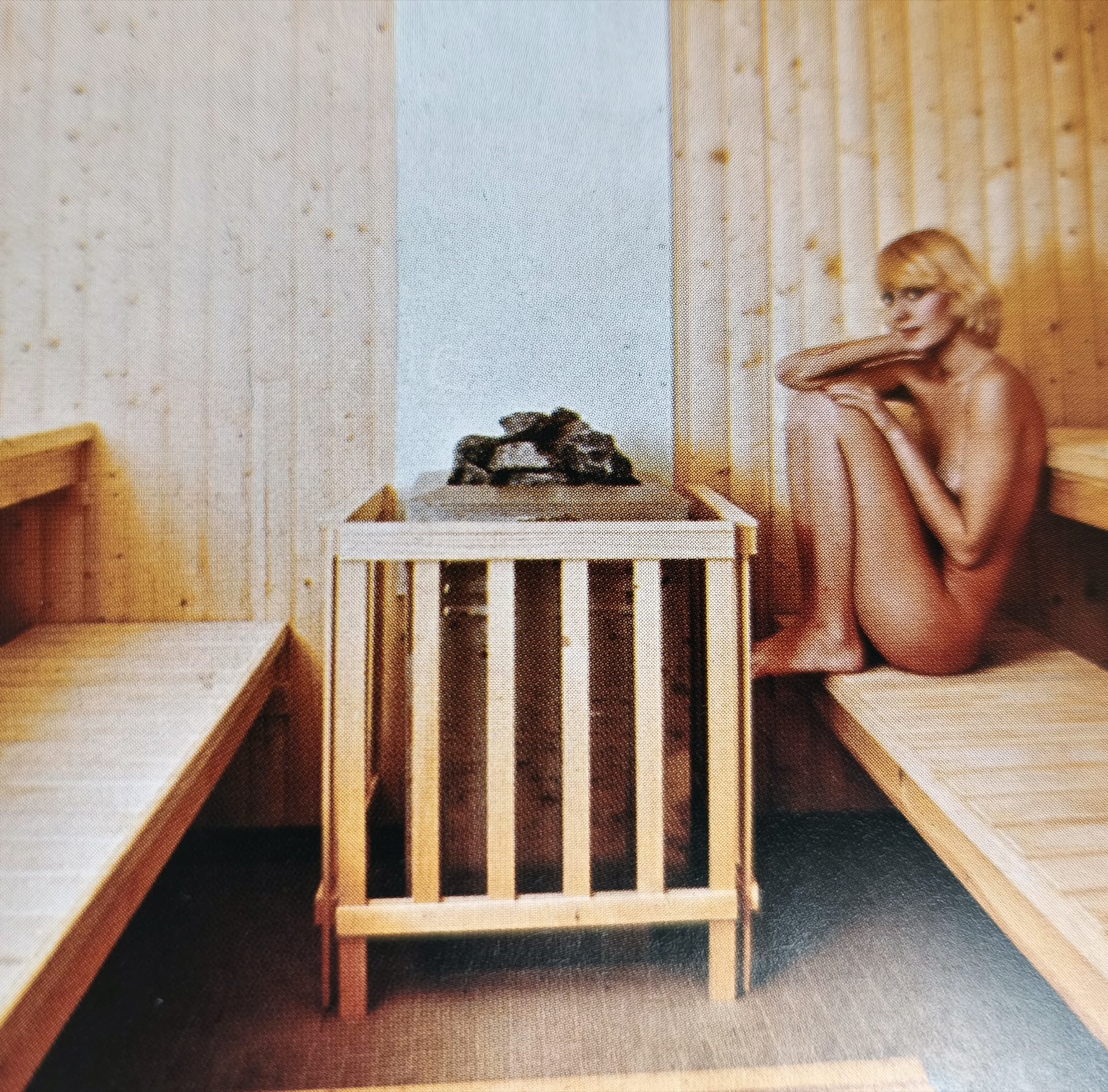 La sauna delle Terme Marine negli anni Settanta